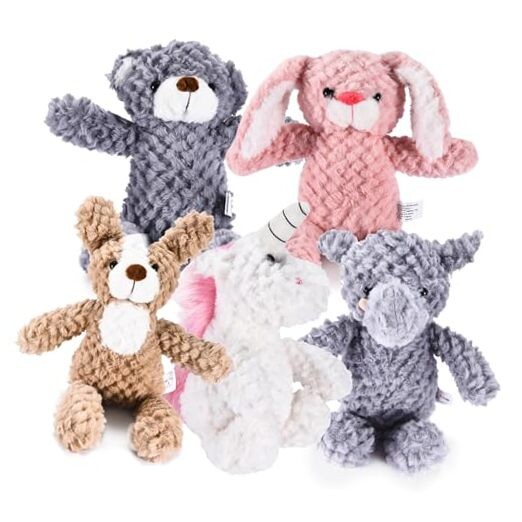5 Set Animals and Teddy Bears - Plush Toys Bulk - Stuffed Animals - Set of 5