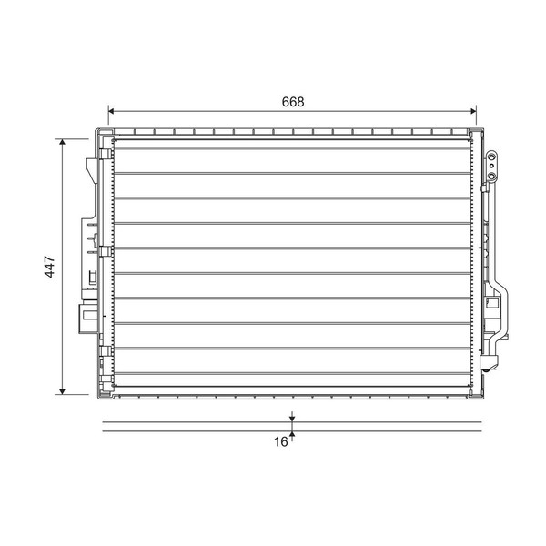 Valeo 822643 Kondensator, Klimaanlage-image