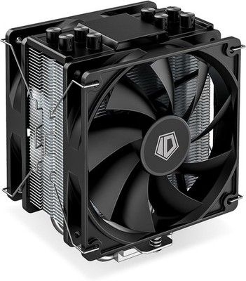 Enfriador de aire negro con líneas compatible con zócalos Intel y AMD US