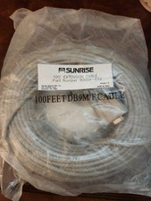 100ft Serial Extension Cable, UL, DB9 Male to Female F0202