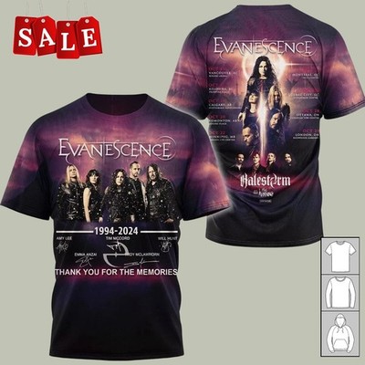 New Evanescence 1994-2024  Gift For Fans S-6XL 3D T-shirt MO634