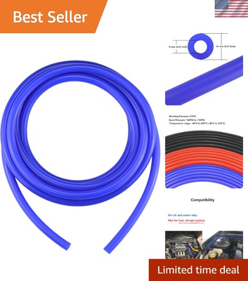 #ad 10FT 1 4quot; Silicone Vacuum Tubing High Temperature amp; Pressure Rated $18.89