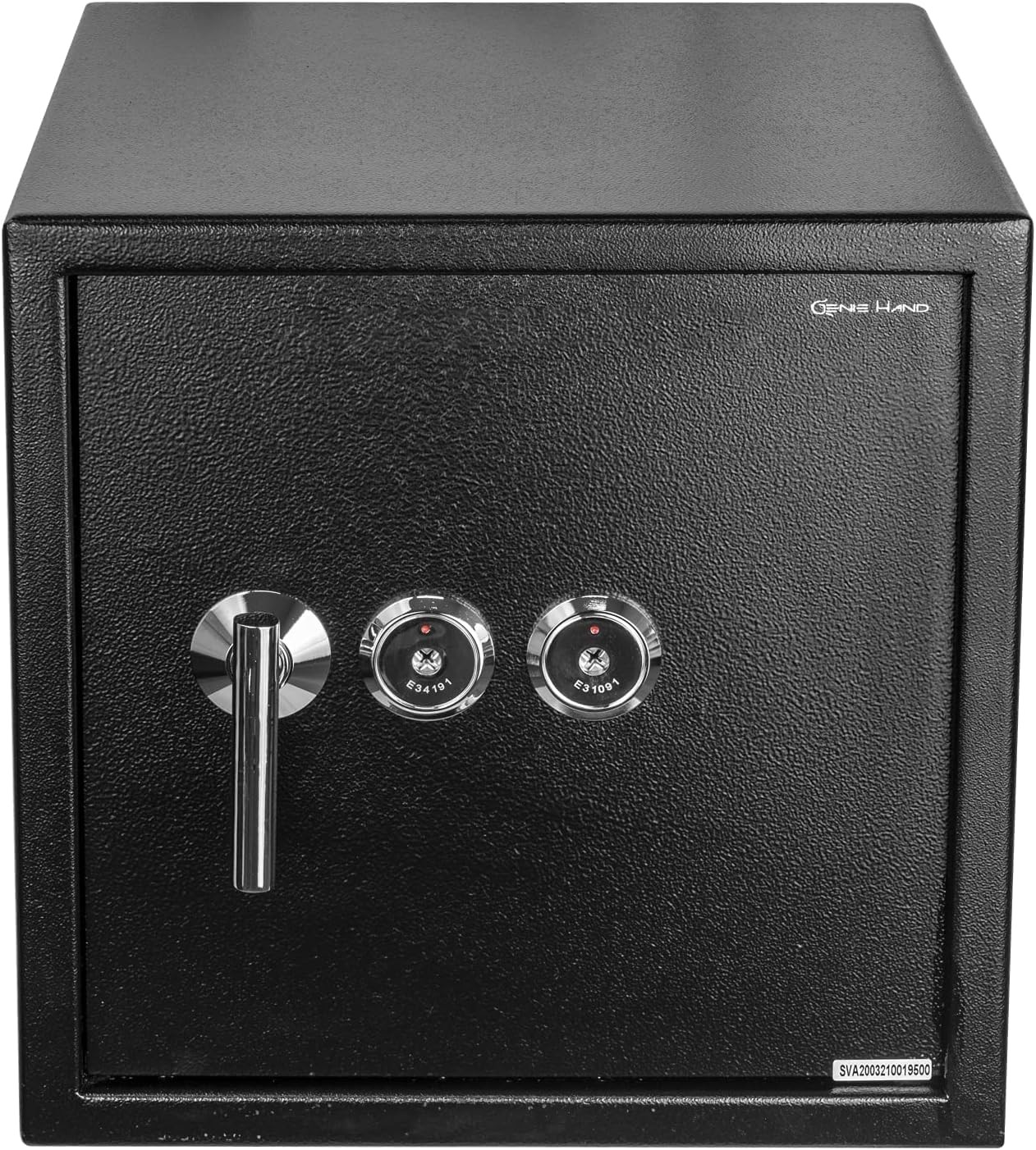 Coffre-fort avec double serrure à clé et combinaison noir de 30L