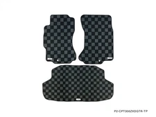 P2M for Nissan Z32 300Zx 1990-96 Race Floor Mats + Trunk Mat (3Pcs Set) : Dark