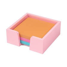 Sticky Note Holder Organizer - 3x3 in Lightpink Acrylic Notepad Holder Acryli...
