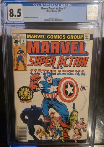 Marvel Super Action #1 CGC 8.5 Jack Kirby Cover