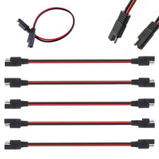 5 Pack 12" 12 Gauge 2 Pin Quick Disconnect Audiopipe Polarized Wire Harness, Hea