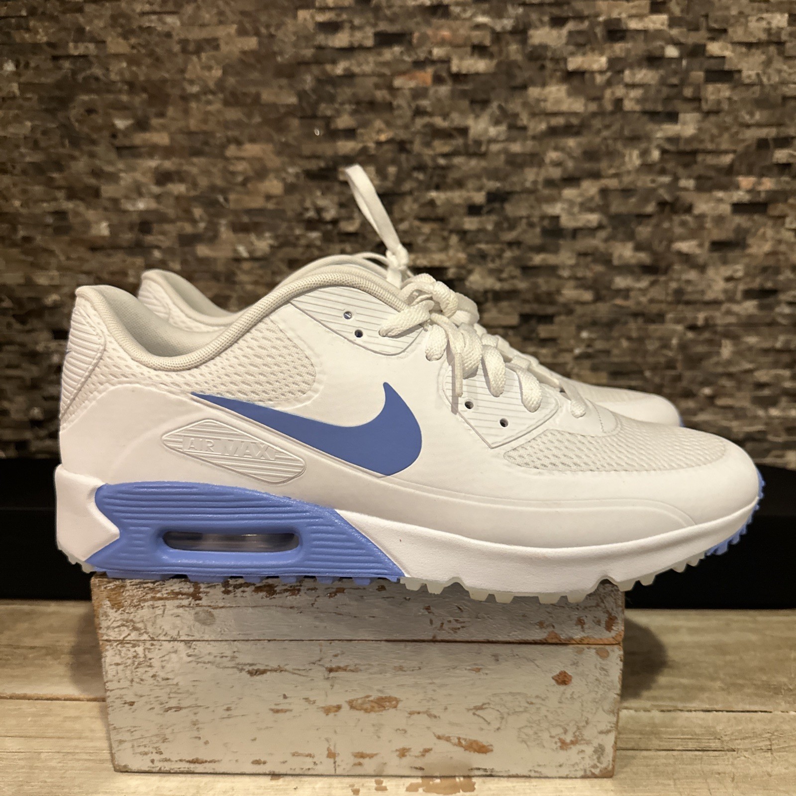 Nike Air Max 90 Size 13 Mens White Royal Pulse Golf Shoes HV9305 100