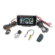 Auto Car Lcd Meter Digital Oil Pressure Voltage Water Temperature Gauge 3-in-1