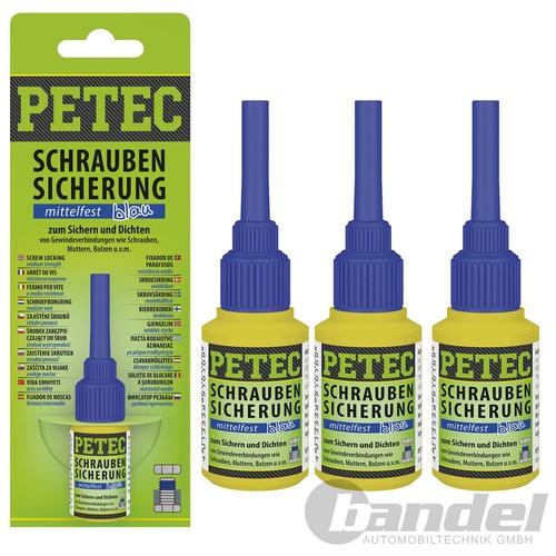 PETEC 93010 - Frenafiletti Superfest, 10g - Bloccaviti Resistente Al Calore E Olio - 4