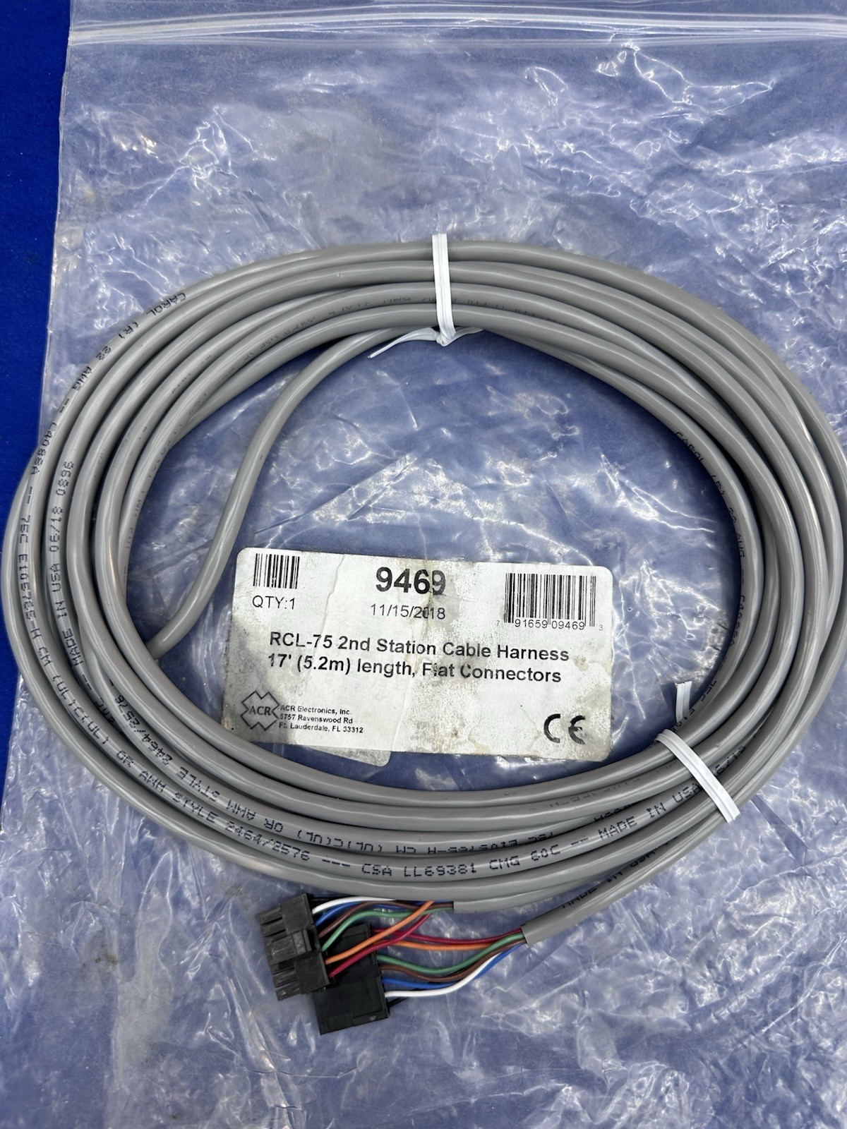 ACR 2nd Station Extension Cable for RCL-75 Searchlight Point Pad Installations