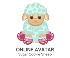 Webkinz Classic Sugar Cookie Sheep Christmas Pet Code Only