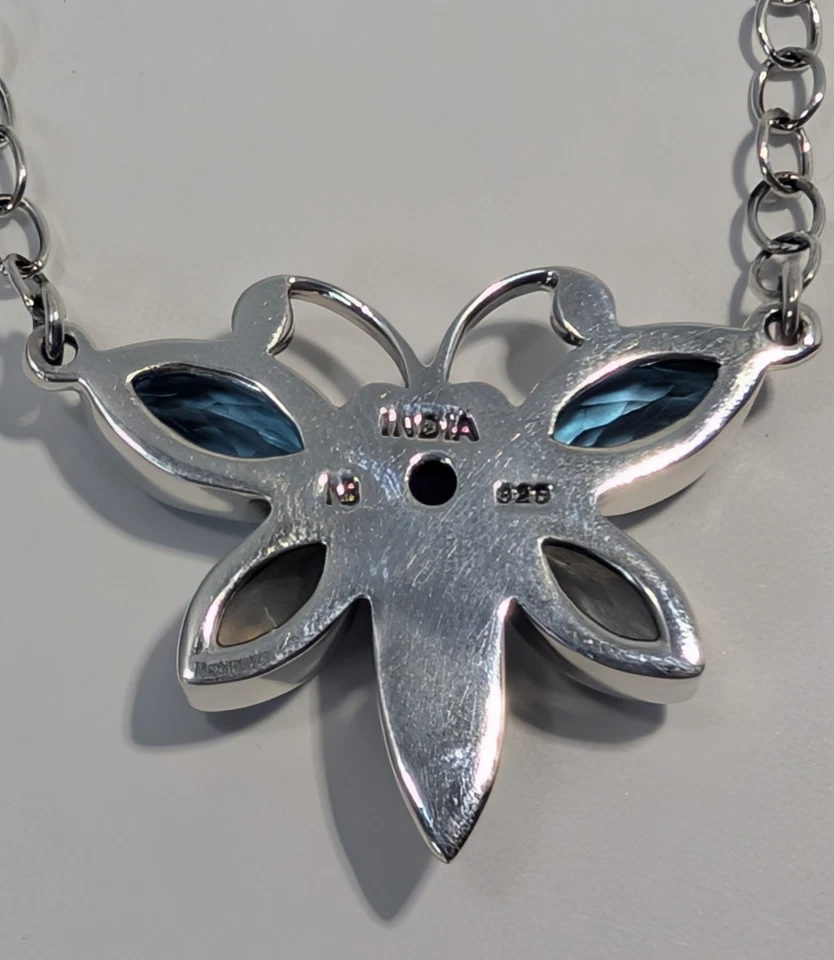 ** (NOS) Collar Colgante Mariposa Multigem Plata 925 S. Nicky Butler AP-27 Foto 3 de 4