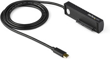 Startech SATA to USB-C Cable, USB 10Gbps to 2.5In and 3.5In SATA I II III Hard D