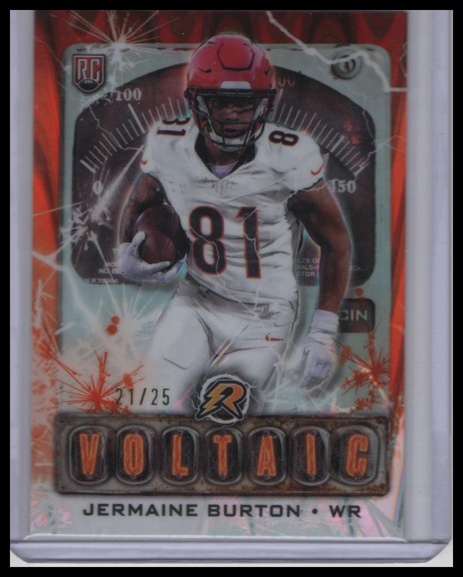 Jermaine Burton Topps Resurgence Voltaic #V19 Orange Power Surge