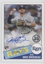 2020 Update 1985 Topps Baseball Michael Brosseau Mike #85BA-MB Auto 2g8