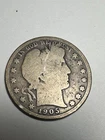 1905 BARBER SILVER HALF DOLLAR