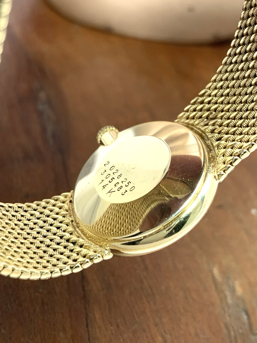 Concord Women's Watch 14k Yellow Gold Roman Dial Vintage Swiss