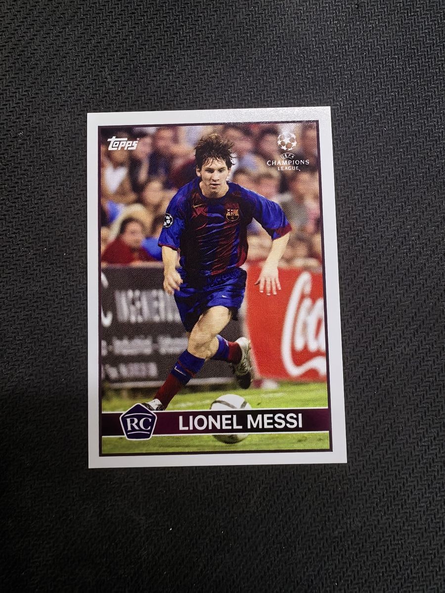 2020-21 Topps Lionel Messi "The Lost Rookie Cards" "RC" UEFA FC Barcelona view 1