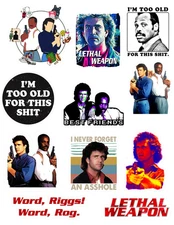 Lethal Weapon 80's Movie Stickers