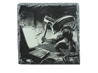 Laser Engraved Slate Coaster - A3