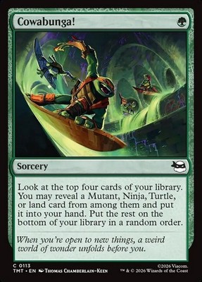 MTG Magic TMT TMNT - 1x EN NM 0113 C Cowabunga!