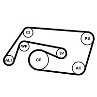 Continental Ctam Keilrippenriemensatz FüR MERCEDES-BENZ