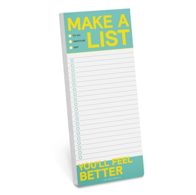 Knock Knock Make a List Make-a-List Pad by Knock Knock (Other printed item)