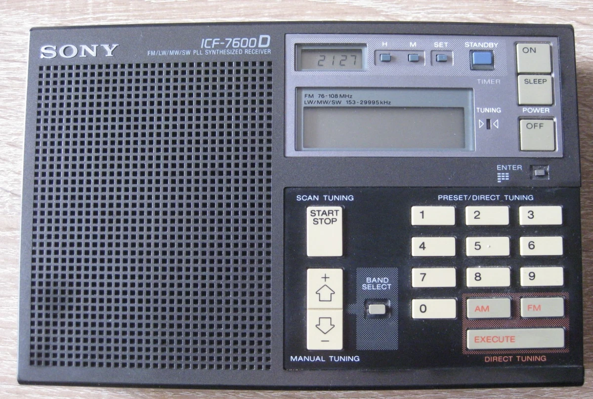 Sony ICF 7500 7600 7600 D vintage for parts or repair