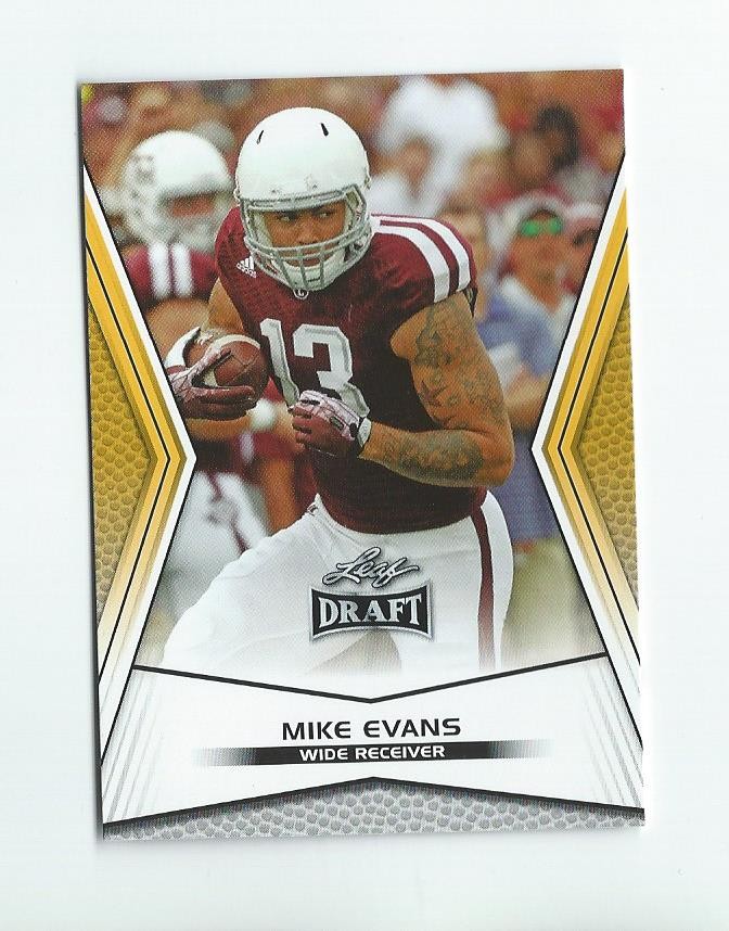 2014 Leaf Draft Gold #42 Mike Evans RC Rookie Buccaneers