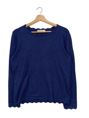 GRACE KARIN Feinstrickpullover Damen Gr. DE 38 blau Casual-Look
