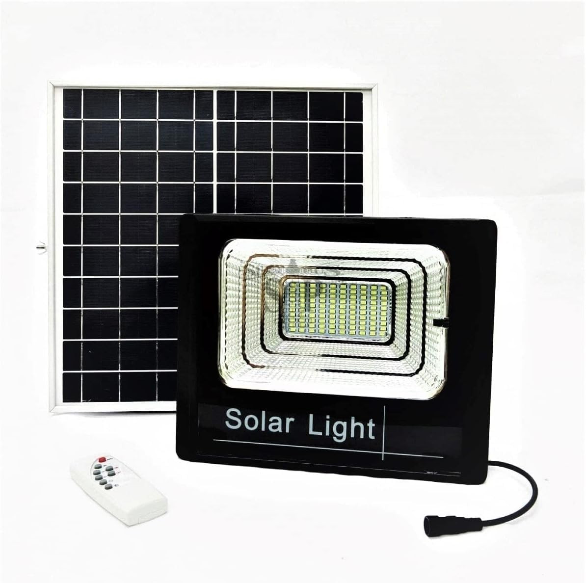 Faro Solare 100W Professionale LED SMD IP65 con Kit Telecomando - 2