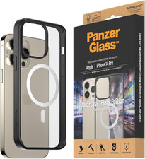 PanzerGlass iPhone 14 Pro Case Hard with MagSafe Shockproof Black Edition