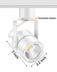 White Track Lighting Heads H Type LED Track Light Heads Dimmable Rail Ceiling — photo 3