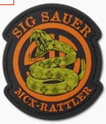 *BRAND NEW* EXCLUSIVE 5.11 SIG SAUER MCX-RATTLER PATCH SNAKE   HOOK BACKING