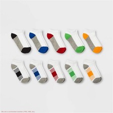 Boys' 10pk Low Cut Socks - Cat Jack L SEE DEAL