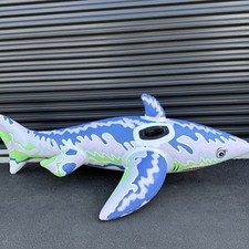 VTG 2003 INTEX The Wet Set Inflatable Lil  Shark Ride-On Pool Float 69  x 42  