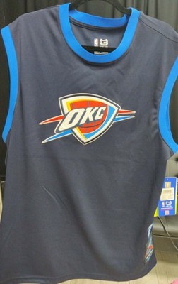 OKC Thunder Jersey, Black with Light Blue Trim; size XL T2-00663