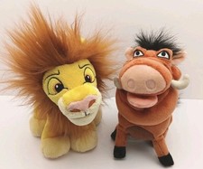 Disney Just Play The Lion King Simba  Pumbaa 6" Plush Stuffed Animal Toys