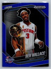 2024-25 Panini Prizm Black - Legends Ben Wallace, Ben Wallace #289 Blue Prizm...