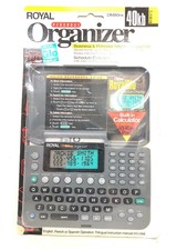 ROYAL PERSONAL ORGANIZER BUSINESS LCD DISPLAY ELECTRONIC DM80NX