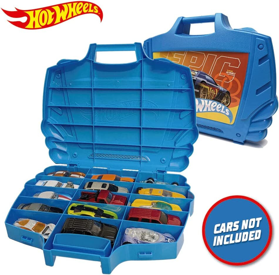 Hot Wheels Storage Case with Carry Handle up to 15 Cars random colour