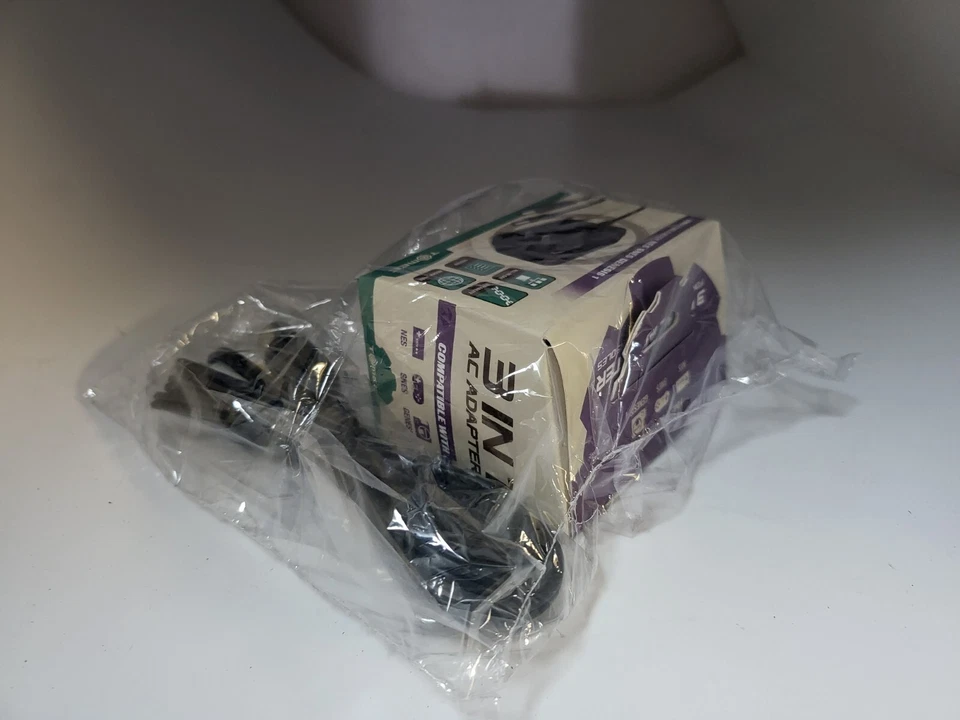 NEW AV TV hookup Cable & AC Power Supply Adapter for Sega Genesis 1 1601  #E29 - Image 3 of 4