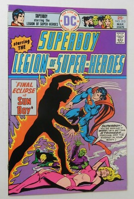 SUPERBOY Legion Of Super Heroes #215 -Grell Cover & Art VF DC 1976 Vintage Comic
