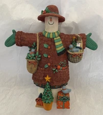 Lang & Wise / Sue Dreamer "Classic Santa" Red Cap & Coat" Snowman Figurine ~ EUC