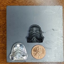 Storm trooper 3D Graphite Ingot Mold Gold Silver Copper Tin Melting Casting
