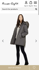 Bnwt Phase Eight Pina Parka Coat Fur Hood Size Uk 12