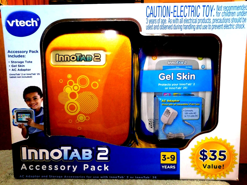 VTech~InnoTab 2 Accessory Pack For Ages 3-9 Years w/AC Adapter NEW!! - Image 2 of 4