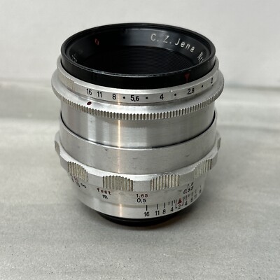 RARE Carl Zeiss C.Z.Jena 58mm f/2.0 BIOTAR Red Diamond Made in