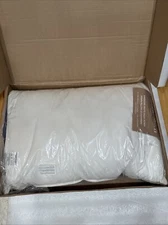 Double Stitch Luxury US White Down Pillow - Made in Canada, 400 Thread Ct. Queen